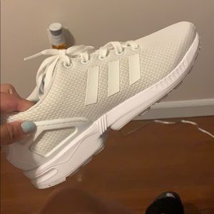 Men’s Adidas White ZX Flux Running Shoes